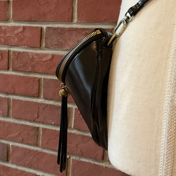 HOBO Foster Black Leather Convertible Crossbody Bag NWOT - Picture 5 of 14